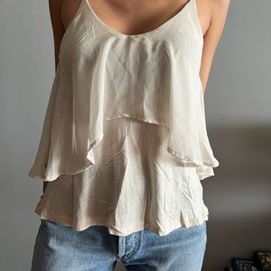 Sparkle and Fade Tank Top Cream Tank Top